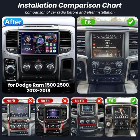 4 + 64GB ROM Car Radio for Dodge Ram 1500 2500 3500 2013-2018 in Kuwait