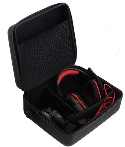 Navitech Black Hard Eva Carry Case Compatible With Gaming Headset and Headphones Compatible With Audio-Technica ATH-AD1000X / Audio-Technica ATH-ADX5000 in Kuwait
