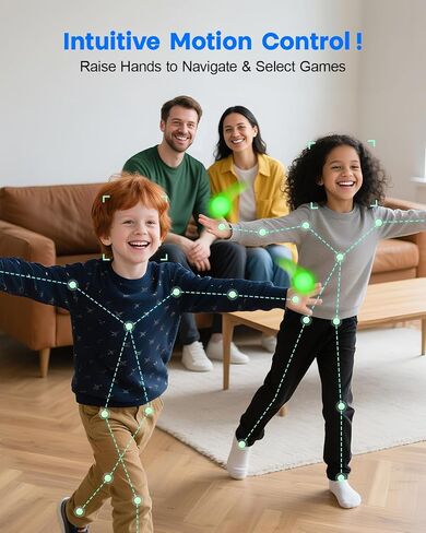 MetFut AR Motion Gaming Console for Kids with Adjustable Camera -Navy Blue in Saudi Arabia