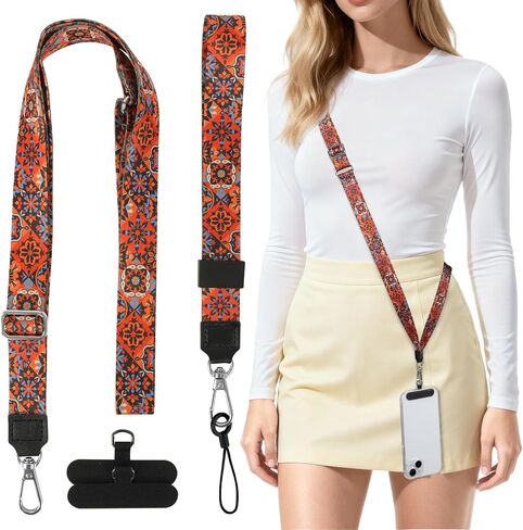 Phone Lanyard Crossbody & Neck, Adjustable Cell Phone Wrist Strap in Kuwait