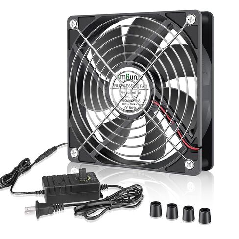 120mm Computer Fan with AC Plug, Powered Fan with Speed Controller in Saudi Arabia