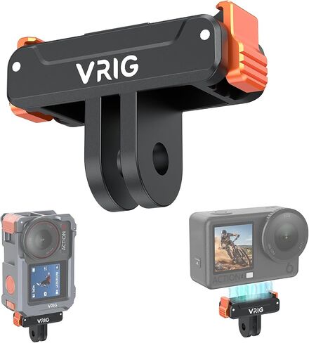 VRIG Magnetic Quick Release Adapter Mount for DJI Osmo Action 6,Action 5Pro,Action 4,Action 3,Osmo Nano,Osmo 360,Quick Release Extension Base with 1/4" Screw Hole for Tripod,Selfie Sticks in Saudi Arabia