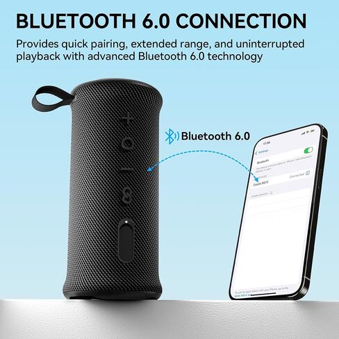Oraolo Portable Bluetooth Speaker, Wireless Speakers with 24W Loud Stereo Sound, Bluetooth 6.0, RGB Lights, IPX6 Waterproof, Ture Wireless Pairing, 15H Playtime, Speaker for Home Beach Party in Saudi Arabia