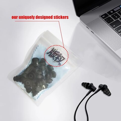 Earbud Tips Earbud Covers Triple Flange Ear Tip, 9 Pairs S/M/L Size Triple Flange Noise Isolate Silicone Cushion Ear Bud Tips with 3.8mm Connector Hole, Fit for Most in Ear Earphone in Saudi Arabia
