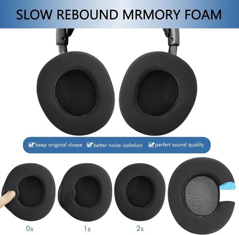 GEVO Cooling Gel Ear Pads Replacement for SteelSeries Arctis Nova Pro Wireless & Nova Elite Gaming Headset, Earpads for Nova Pro Wireless & Nova Elite Headphones with Memory Foam (Cooling Gel Black) in Saudi Arabia