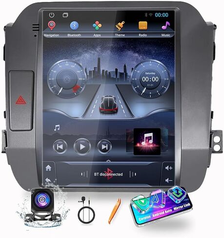 for Kia Sportage 2011-2016 2G+64G Tesla Style Car CarPlay Android Auto Navigation Stereo GPS Radio Reverse Camera 9.7" IPS Touchscreen Headunit Tablet Media Player, if Applicable Quad Core in Kuwait