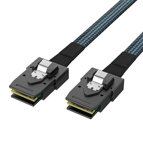 SFF-8087 to SFF-8087 Internal Mini SAS Cable-6Gbps, 36-Pin, 100 Ohm Shielded – for RAID Controller, Server Backplane, HBA Card (39.3in) in Saudi Arabia