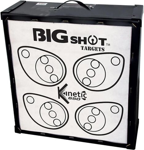 BIGshot Iron Man 20 Kinetic 650 Archery Target | High Speed Crossbow & Compound Bow | Easy Arrow Removal | 95 Shooting Spots | 20"x20"x14" in Saudi Arabia