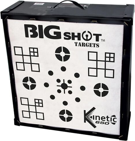 BIGshot Iron Man 20 Kinetic 650 Archery Target | High Speed Crossbow & Compound Bow | Easy Arrow Removal | 95 Shooting Spots | 20"x20"x14" in Saudi Arabia