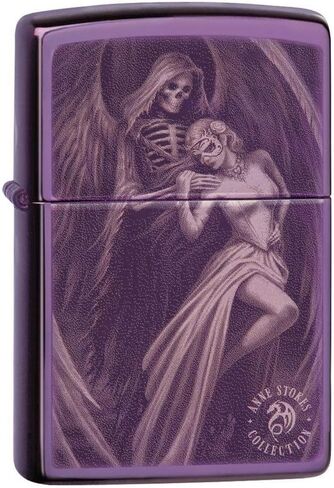 Zippo High Polish Purple Anne Stokes Pocket Lighter in Kuwait