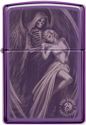 Zippo High Polish Purple Anne Stokes Pocket Lighter in Kuwait