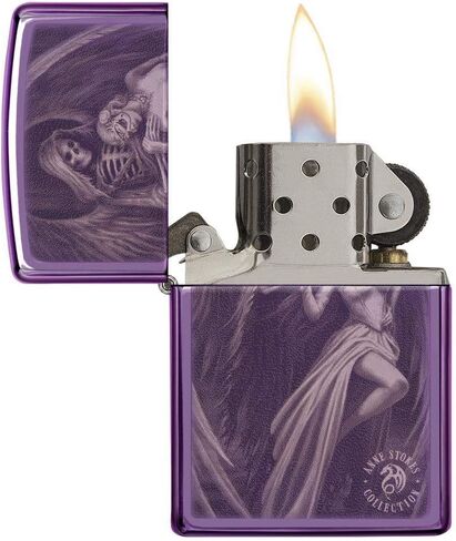Zippo High Polish Purple Anne Stokes Pocket Lighter in Kuwait