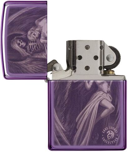Zippo High Polish Purple Anne Stokes Pocket Lighter in Kuwait