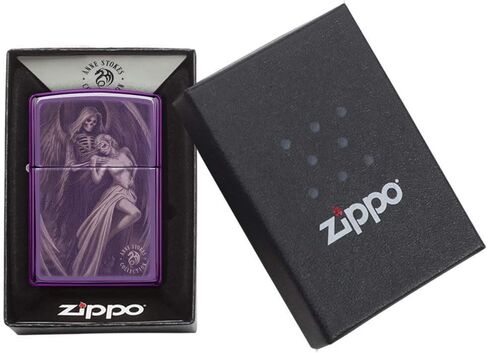 Zippo High Polish Purple Anne Stokes Pocket Lighter in Kuwait