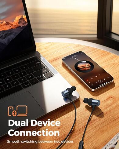 truefree HD-200 Wireless Earbuds, Magnetic Neckband Headphones in Saudi Arabia