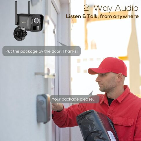 Kittyhok 2K Solar Security Camera Outdoor, 4MP FHD Wireless Security Camera in Kuwait