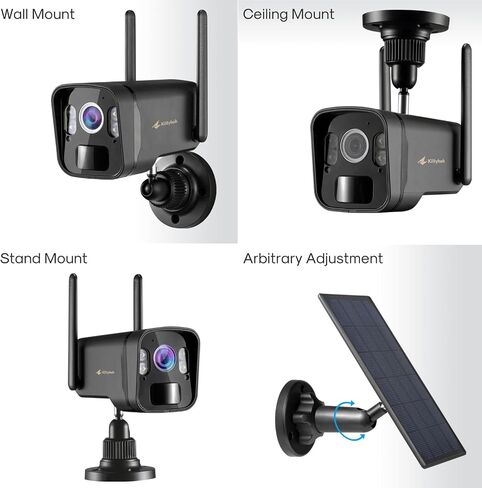 Kittyhok 2K Solar Security Camera Outdoor, 4MP FHD Wireless Security Camera in Kuwait