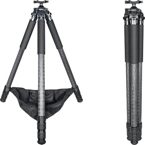 MK363 Carbon Fiber Tripod for Hunting with Arca Swiss Quick-Release Mount, 360° Rotating Ball Head Adpter for Photography, Hunting and Outdoor Max Tube 36mm/1.42", Load 30kg/66lbs in Saudi Arabia