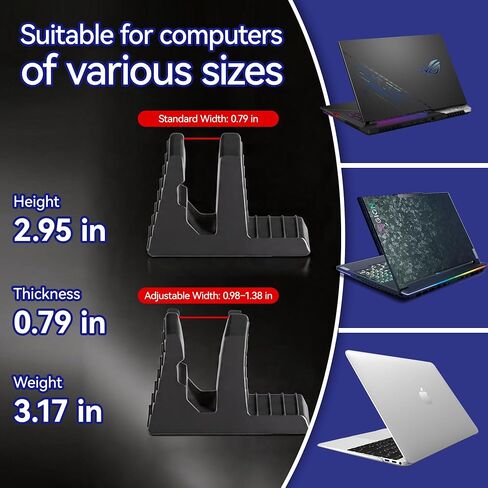 Rayjee 2-Pack Vertical Gaming Laptop Stand for Desktop in Saudi Arabia
