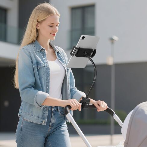 Gooseneck Tablet Holder, iPad Holder for Stroller, 4.7-12.9" Devices in Saudi Arabia