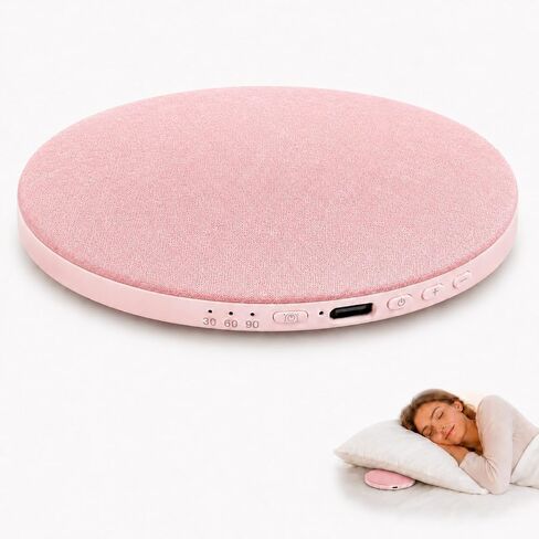 Pillow Speaker for Sleeping, Headphone-Free Mini Bluetooth Speaker Under Pillow, White Noise Sound Machine with Pink Noise, Auto-Off Timer for Side Sleeper in Saudi Arabia