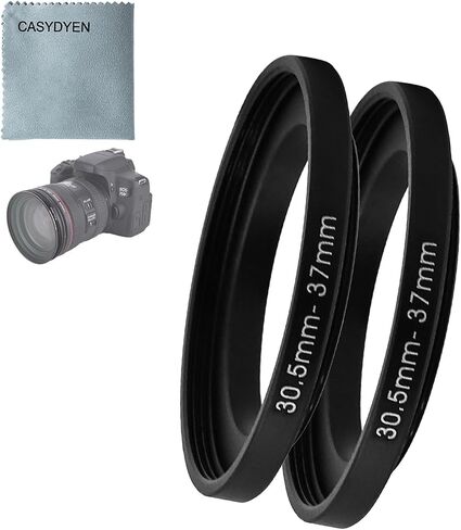 (2PCS) 30.5-37mm Step UP Filter Adapter Ring for 30.5mm Camera Lens and for 37mm Filters 30.5-37/42/43/46/49/52/58mm Step Up & Step Down Adapter Rings in Kuwait