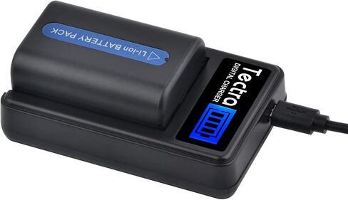 Tectra 2pack NP-FM50 NP-FM30 Battery & Charger for Sony Camcorder handycam in Saudi Arabia
