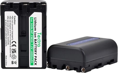 Tectra 2pack NP-FM50 NP-FM30 Battery & Charger for Sony Camcorder handycam in Saudi Arabia