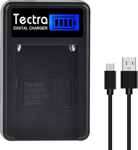 Tectra 2pack NP-FM50 NP-FM30 Battery & Charger for Sony Camcorder handycam in Saudi Arabia