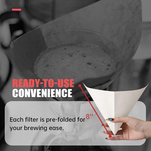 50ct Pre-folded Cone Coffee Filters, for CHEMEX Coffee Makers in Kuwait