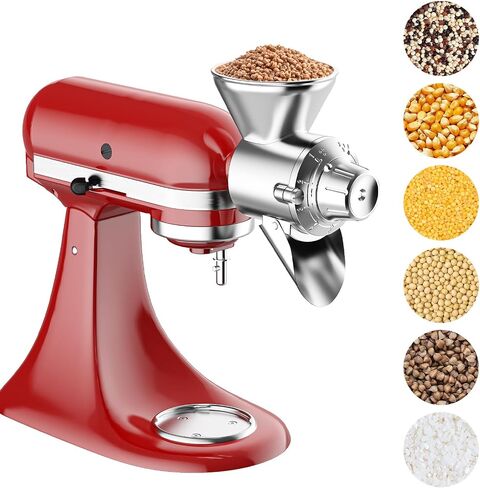 HOZODO Grain Mill Attachment for KitchenAid Stand Mixer, All Metal in Saudi Arabia