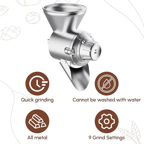 HOZODO Grain Mill Attachment for KitchenAid Stand Mixer, All Metal in Saudi Arabia