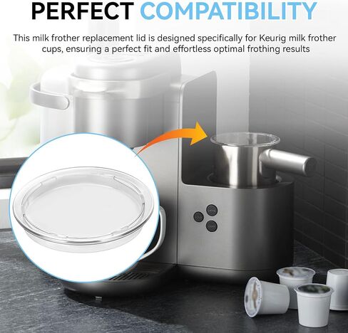 2 Pack Milk Frother Lid for Keurig K-Café Milk Frother Cup Replacement Lid in Kuwait