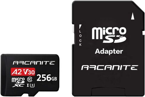 ARCANITE 64GB microSDXC Memory Card with Adapter - A1, UHS-I U3, V30, 4K, C10, Micro SD, Optimal Read speeds up to 90 MB/s in Saudi Arabia