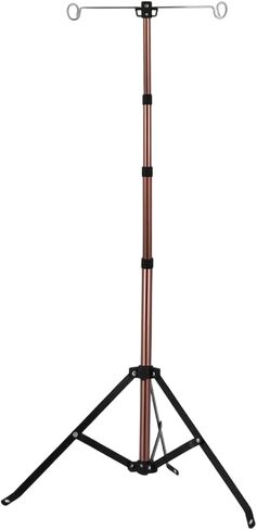 Tripod Stand with Hooks Portable Pole Adjustable Hardware for Outdoor Gatherings, Bronze in Kuwait