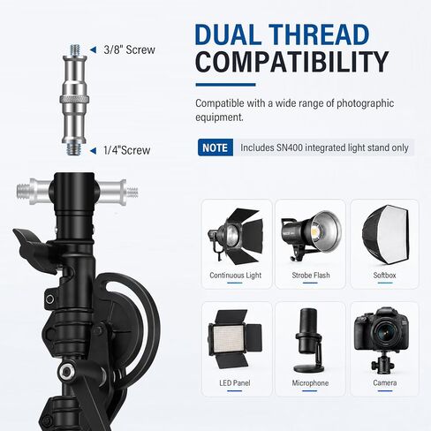 SOONPHO 13.2ft Air-Cushioned Photography Light Stand with Boom Arm in Kuwait