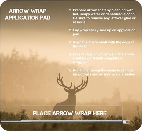Arrow Wrap Application Pad - Deer Design - Archery/Bowhunting in Kuwait