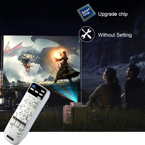 Universal Projector Remote Control fit for EPSON PowerLite Home Cinema Theater System BRIGHTLINK 425Wi 430i 435Wi 475Wi+ 475Wi 480i 485Wi in Kuwait
