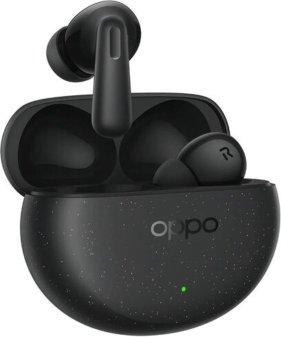 OPPO Enco Air4 Pro True Wireless Earbuds, Bluetooth 5.4 in-Ear Headphones Stereo, Hi-Res Audio, 44H Playtime, 49dB Noise Cancelling, Transparency Mode, Triple-Mic System, Deep Bass, IP55, Black in Kuwait