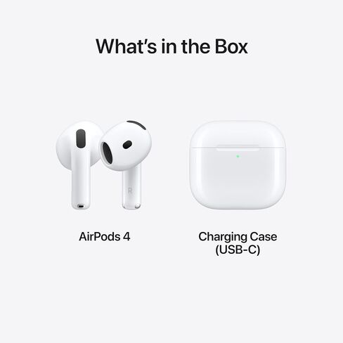 Apple Airpods (4Th Generation) Airpods 4 Headset Wireless, W129187548 (Airpods 4 Headset Wireless in-Ear Calls/Music/Sport/Everyday Bluetooth White) in Saudi Arabia
