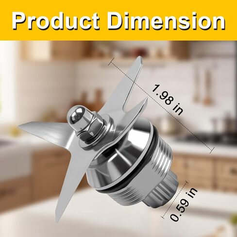 Upgraded Blender Blade Assembly Replacement for Blenders 64oz Container Compatible with Classic 4500 5000 5200 6000 6300 Professional 200 500 and Vita-Prep Vita-Prep 3 with Enhanced 420 Stainle in Kuwait