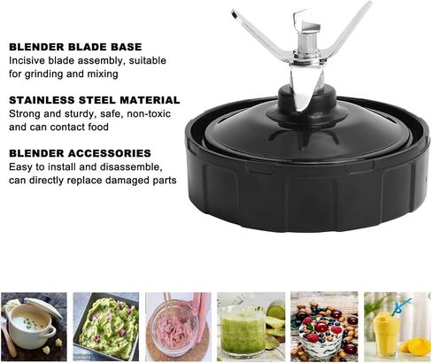 6 Fins Blender Blade Replacement, 3.9x3.54in Blender Replacement Blades, Stainless Steel Extractor Blades for Blanders Compatible with Nutri 900W 1000W Juicer Extractor in Kuwait