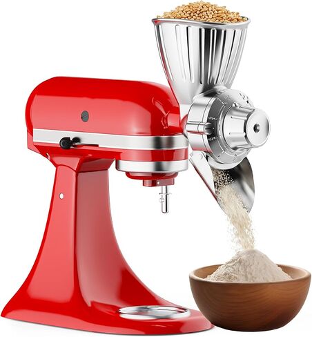 FOCOLLK Grain Mill Attachment for KitchenAid, 9 Levels Flour Mill Grinder in Saudi Arabia