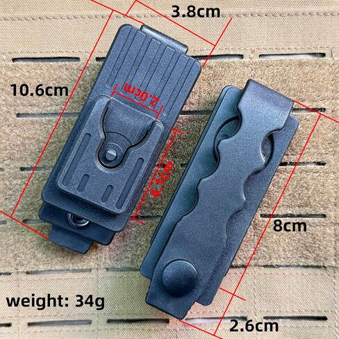 Tactical Mic Clip, 360 Degrees Rotating Quick Release Two-Way Radio Microphone Clip for Duty Belt in Kuwait