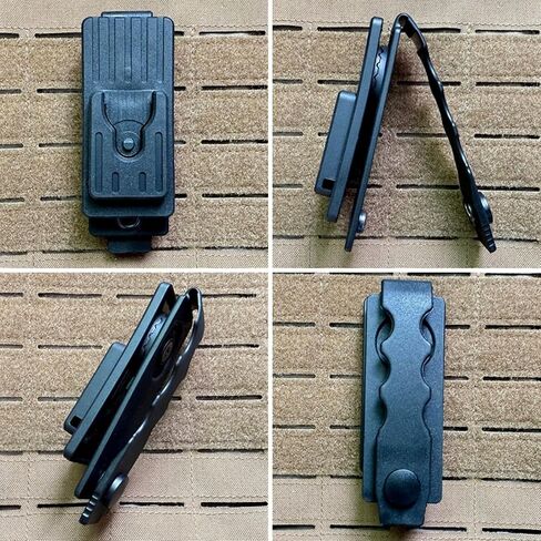 Tactical Mic Clip, 360 Degrees Rotating Quick Release Two-Way Radio Microphone Clip for Duty Belt in Kuwait