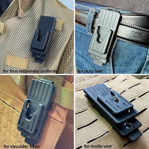 Tactical Mic Clip, 360 Degrees Rotating Quick Release Two-Way Radio Microphone Clip for Duty Belt in Kuwait