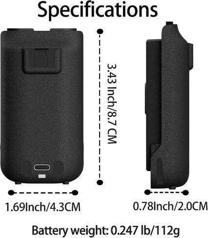 2 حزمة بطارية راديو Mini-5 بقدرة 2200 مللي أمبير في الساعة BC-5M USB-C 8.4 فولت بطارية أصلية قابلة لإعادة الشحن متوافقة مع BF MINI5، MINI-5 جهاز اتصال لاسلكي ثنائي الاتجاه ملحقات جهاز اتصال لاسلكي in Kuwait