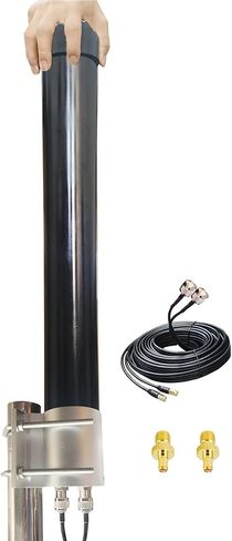 2x2 MIMO 5G External Antenna T-Mobile Outdoor Omni Directional 4G LTE Antennas for N71 Verizon AT&T All US Canadian Carrier with TS-9 SMA Cable in Kuwait