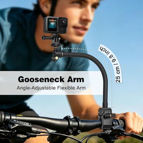 Action Camera Mount, Gooseneck Mount with 1/4" Screw & 360° Ball Head in Kuwait