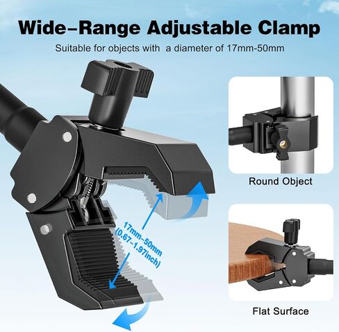 Action Camera Mount, Gooseneck Mount with 1/4" Screw & 360° Ball Head in Kuwait